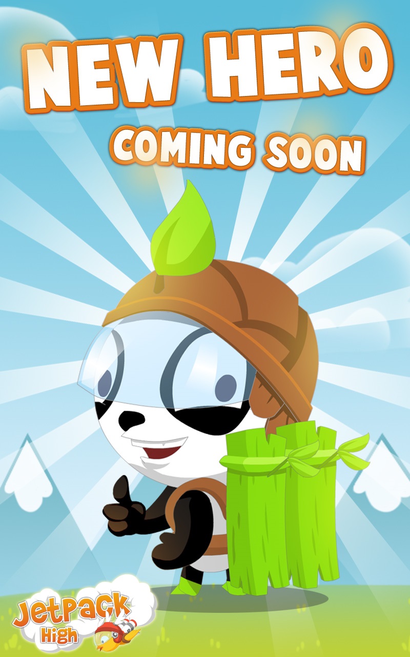 Pamboo is a new character in jetpack high on Android iOs and Black Berry